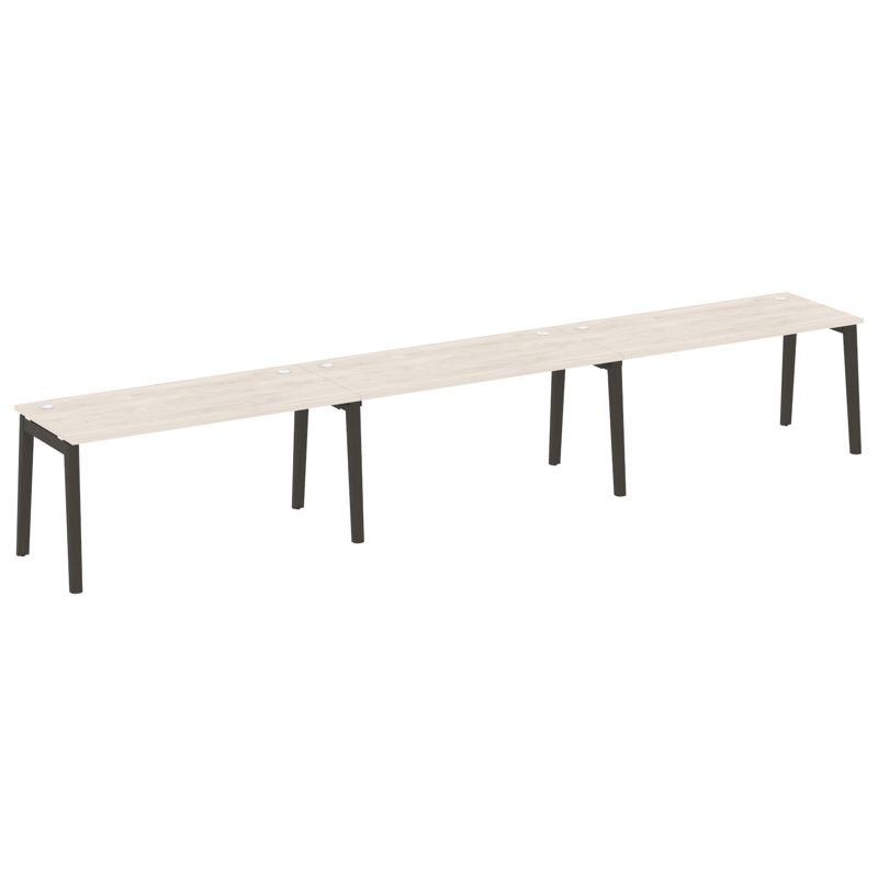 Onix Wood Рабочая станция OW.RS-3.4.7 Денвер Светлый/Дуб Темный/Металл Антрацит 4740*720*750