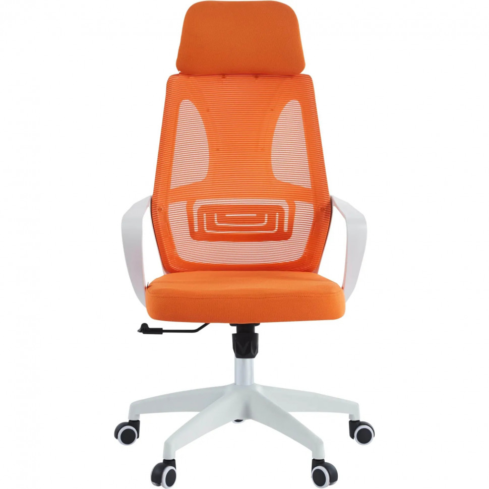 Кресло VT_Chairman CH636 белый пластик, оранжевый