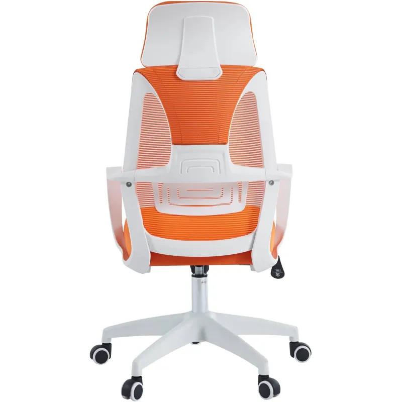 Кресло VT_Chairman CH636 белый пластик, оранжевый