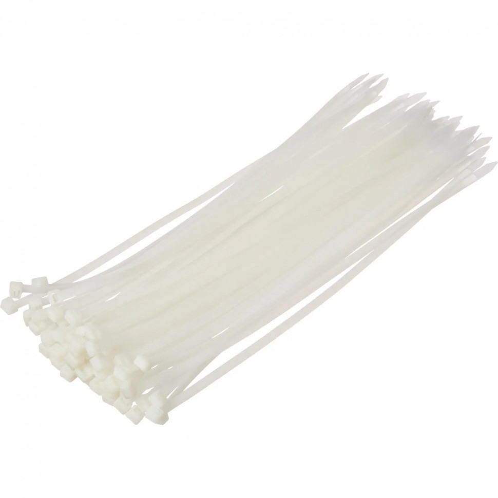 Хомут стяжка нейлоновая Topfort 8х400 (7,6х400 мм) белый 100 шт/уп