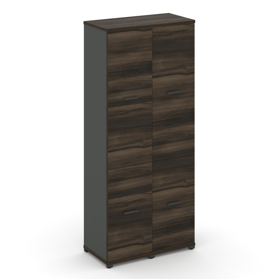 Concept Шкаф 2 узкие секции, 5 ниш CN.STU-522 A Дуб Мали/Антрацит/Металл Антрацит 836*420*1922