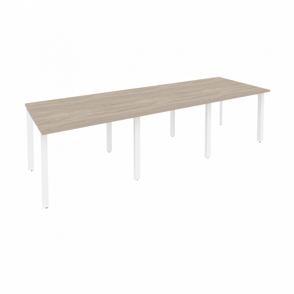 Onix Стол переговорный O.MP-PRG-3.1 Дуб Аттик/Металл Белый 2940*980*750 Onix Стол переговорный O.MP-PRG-3.1 Дуб Аттик/Металл Белый 2940*980*750