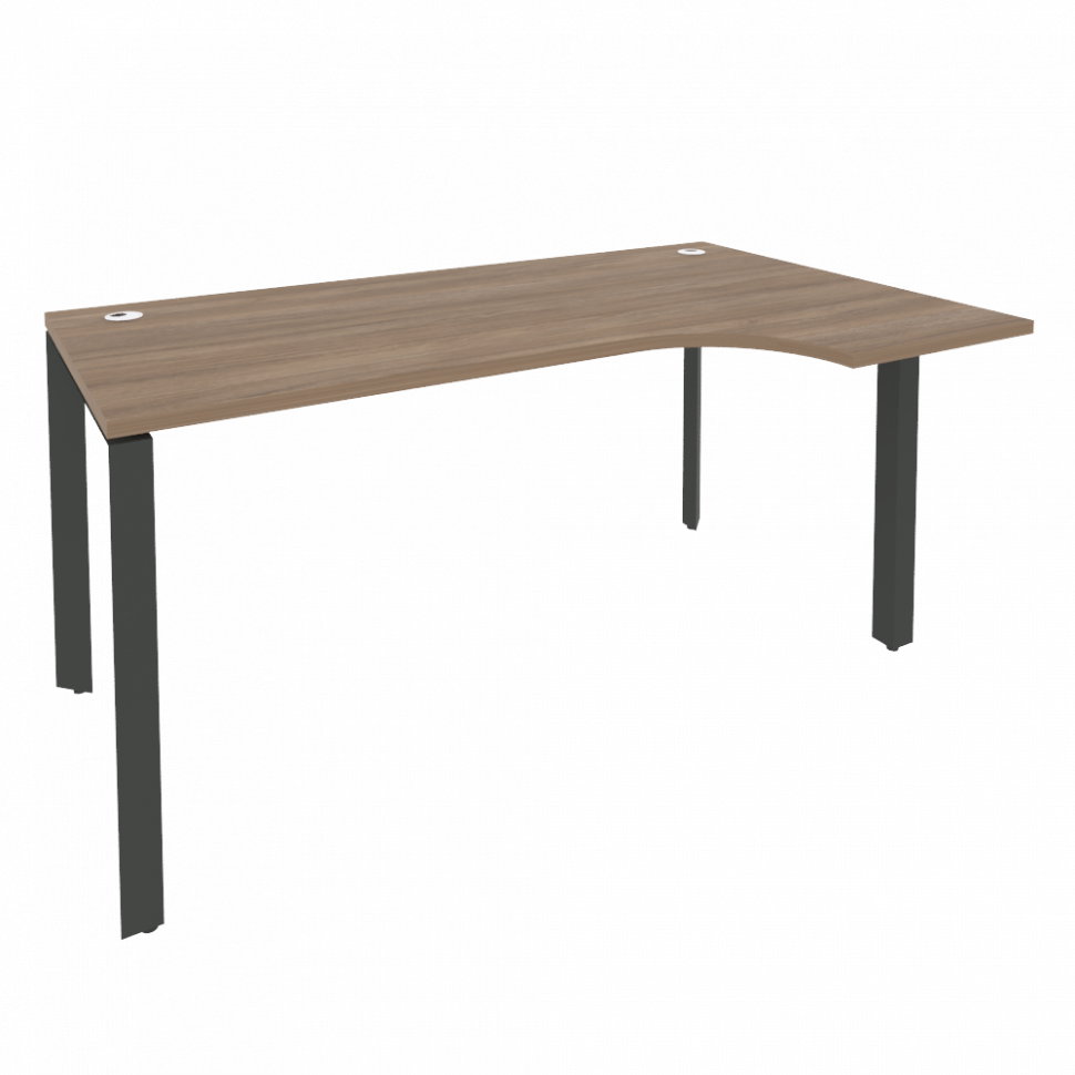 Onix Стол эргономичный правый на П-образном м/к O.MP-SA-1 (R) Дуб Аризона/Металл Антрацит 1580*980*7 Onix Стол эргономичный правый на П-образном м/к O.MP-SA-1 (R) Дуб Аризона/Металл Антрацит 1580*980*7