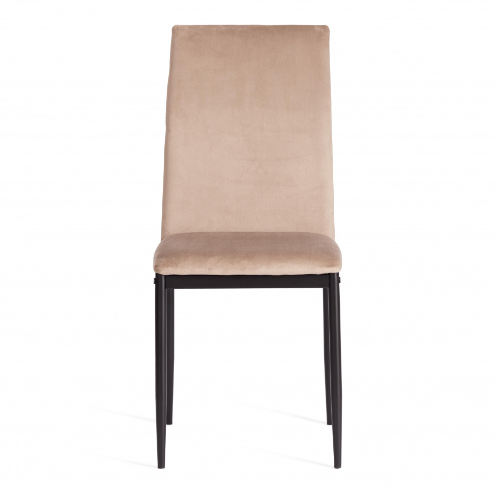 Стул CAPRI (mod. 39) металл, вельвет, 49.5 х 41 х 93,5 см, Beige (бежевый) HLR8 / черный