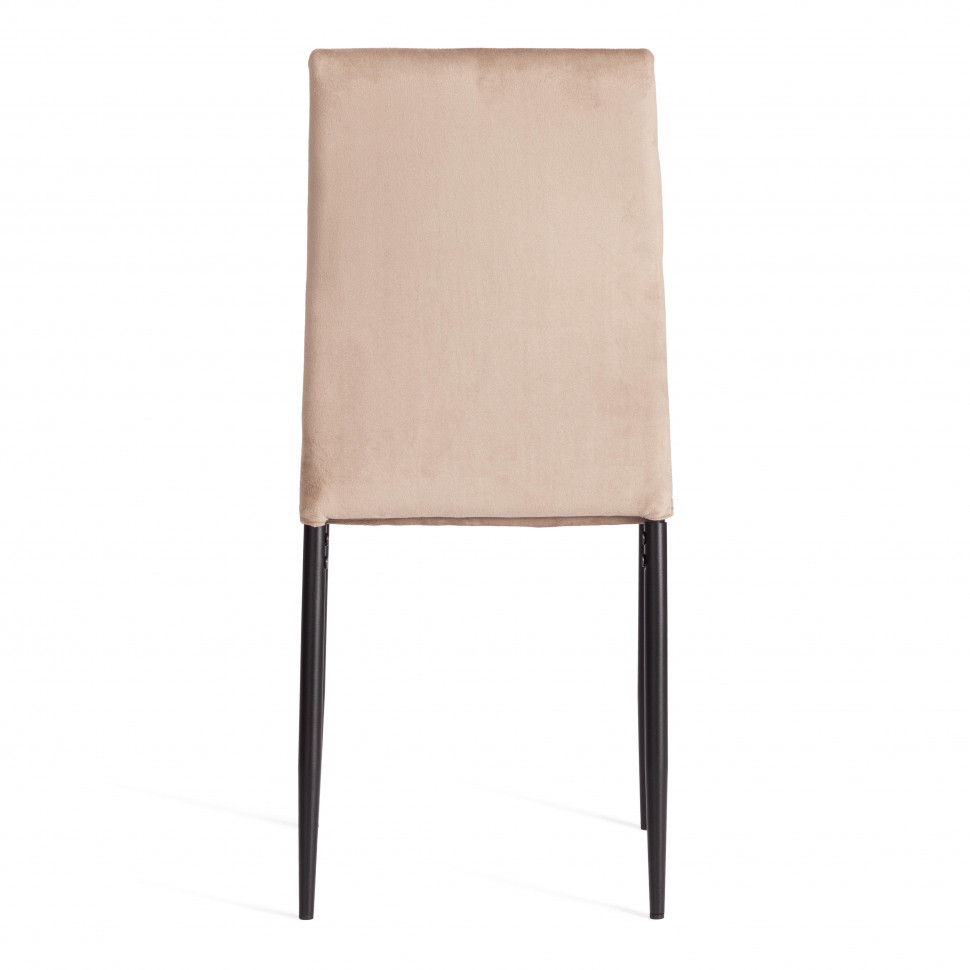 Стул CAPRI (mod. 39) металл, вельвет, 49.5 х 41 х 93,5 см, Beige (бежевый) HLR8 / черный