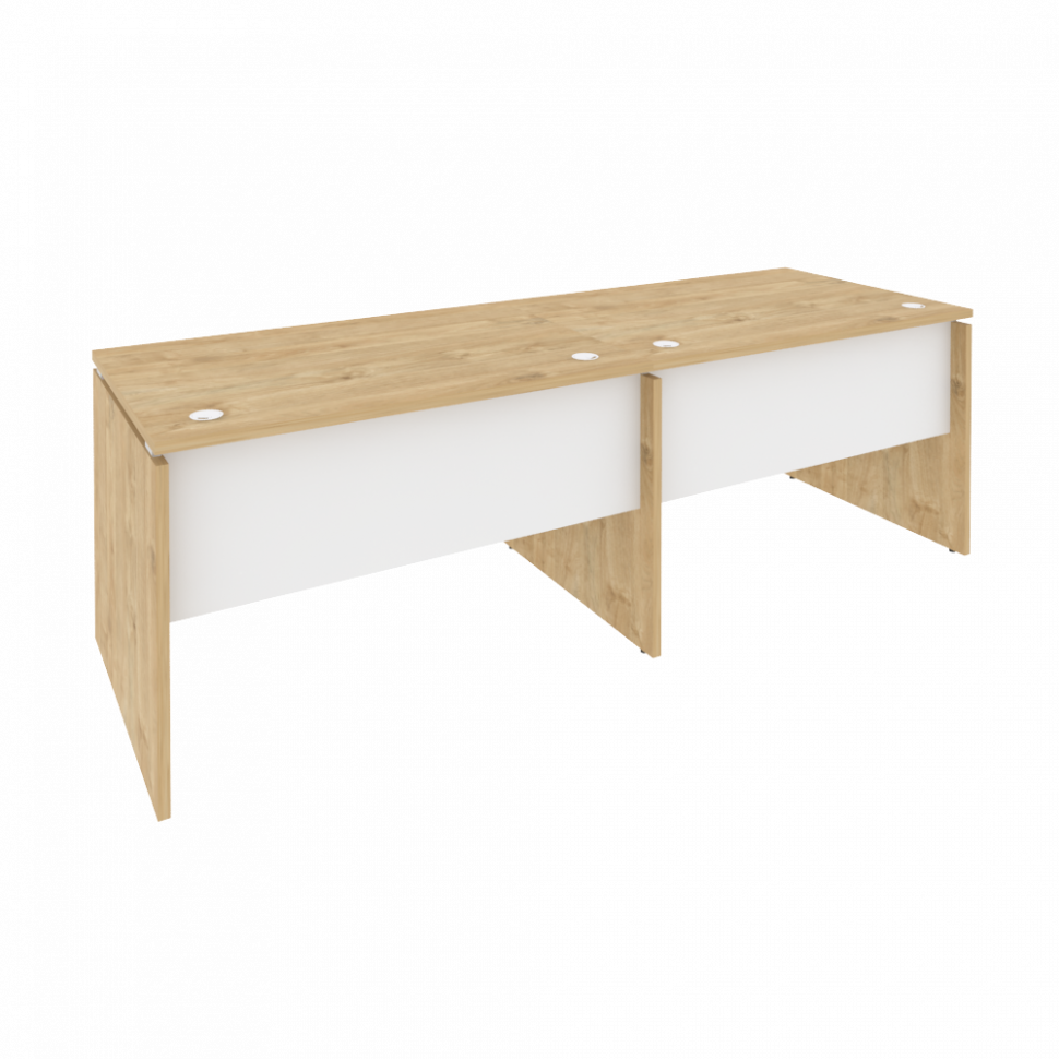 Onix Рабочая станция O.RS-2.2.8 Тиквуд Светлый/Белый Бриллиант 2360*800*750