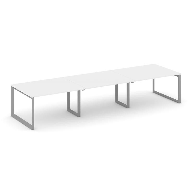 Style Project Стол переговорный SN-59O.SPRG-053.3 Белый/Металл Серый 4140*1180*750