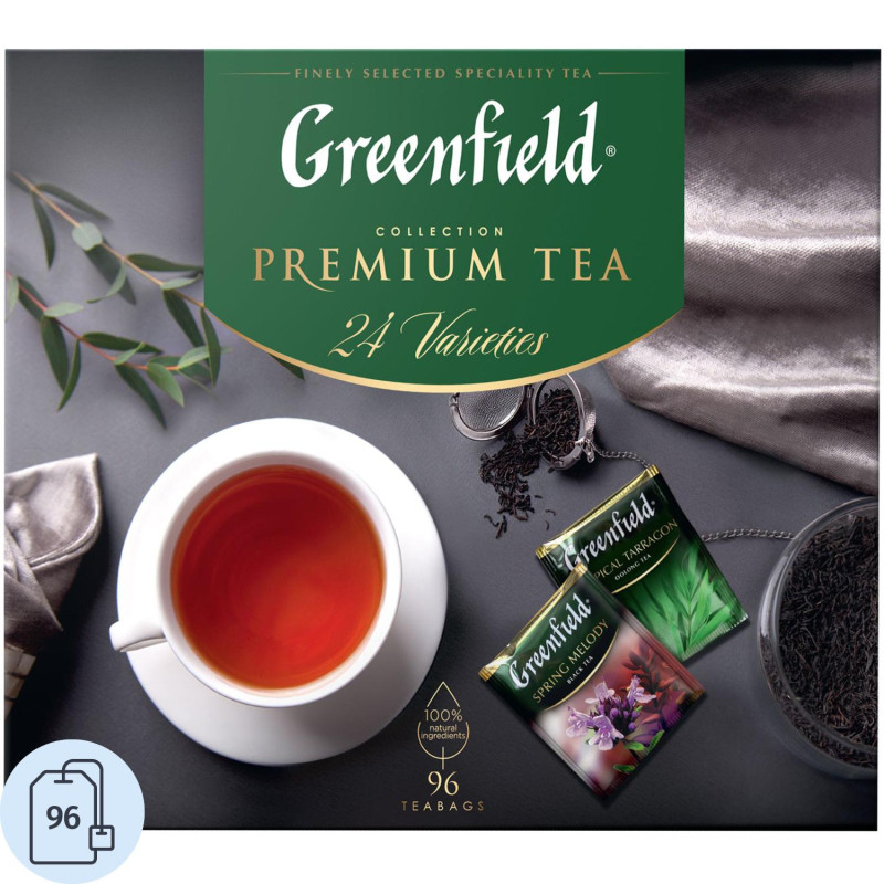 Чай Greenfield Premium Tea Collection 24 сорта, 96пак 1782-08