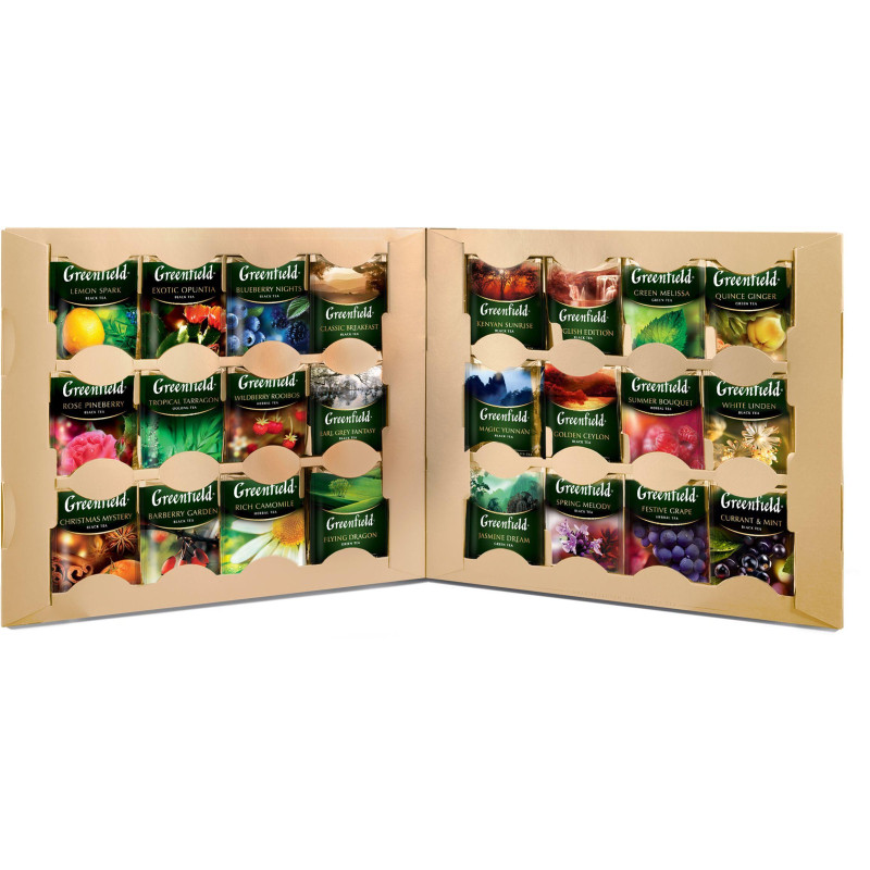 Чай Greenfield Premium Tea Collection 24 сорта, 96пак 1782-08