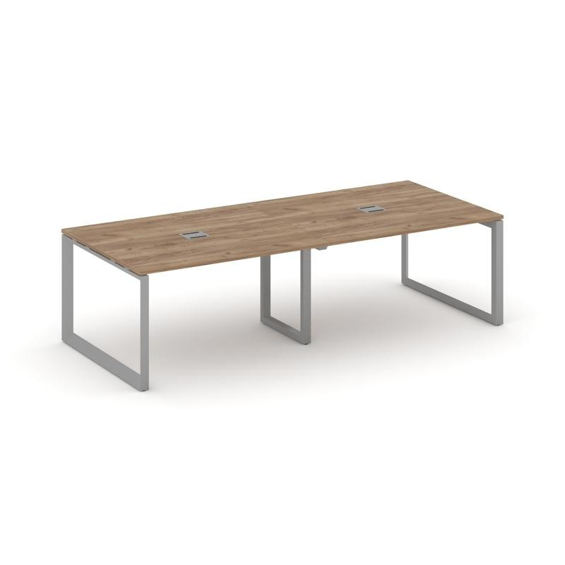 Style Project Стол переговорный SN-59O.SPRG-042 Дуб Табак/Металл Серый 2360*1180*750