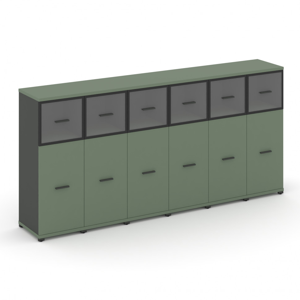 Concept Шкаф 6 узких секций, 3 ниши CN.STU-364 RPB A Кобо/Антрацит/Металл Антрацит/Прозрачный 2500*4 Concept Шкаф 6 узких секций, 3 ниши CN.STU-364 RPB A Кобо/Антрацит/Металл Антрацит/Прозрачный 2500*4