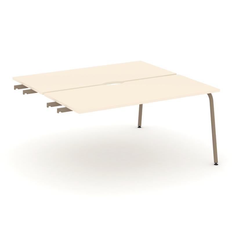 Estetica Двойной стол приставка к опор. тумбам ES.D.SPR-4-VK Сатин/Металл Латте 1580*1500*750 Estetica Двойной стол приставка к опор. тумбам ES.D.SPR-4-VK Сатин/Металл Латте 1580*1500*750