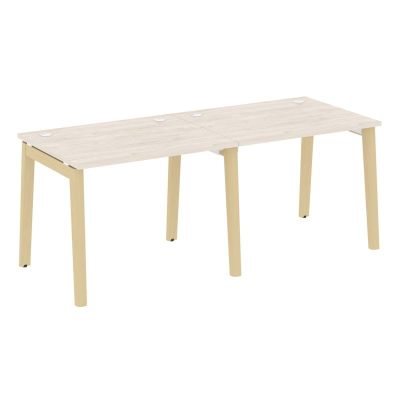 Onix Wood Рабочая станция OW.RS-2.1.8 Денвер Светлый/Дуб Светлый/Металл Белый 1960*800*750