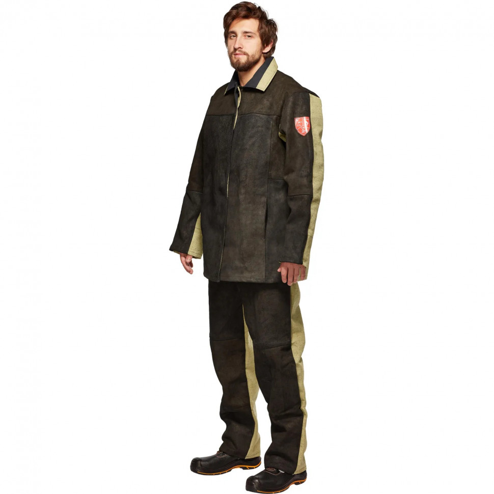 Костюм сварщика брезент+спилок КБР (арт.КС09) 56-58/170-176