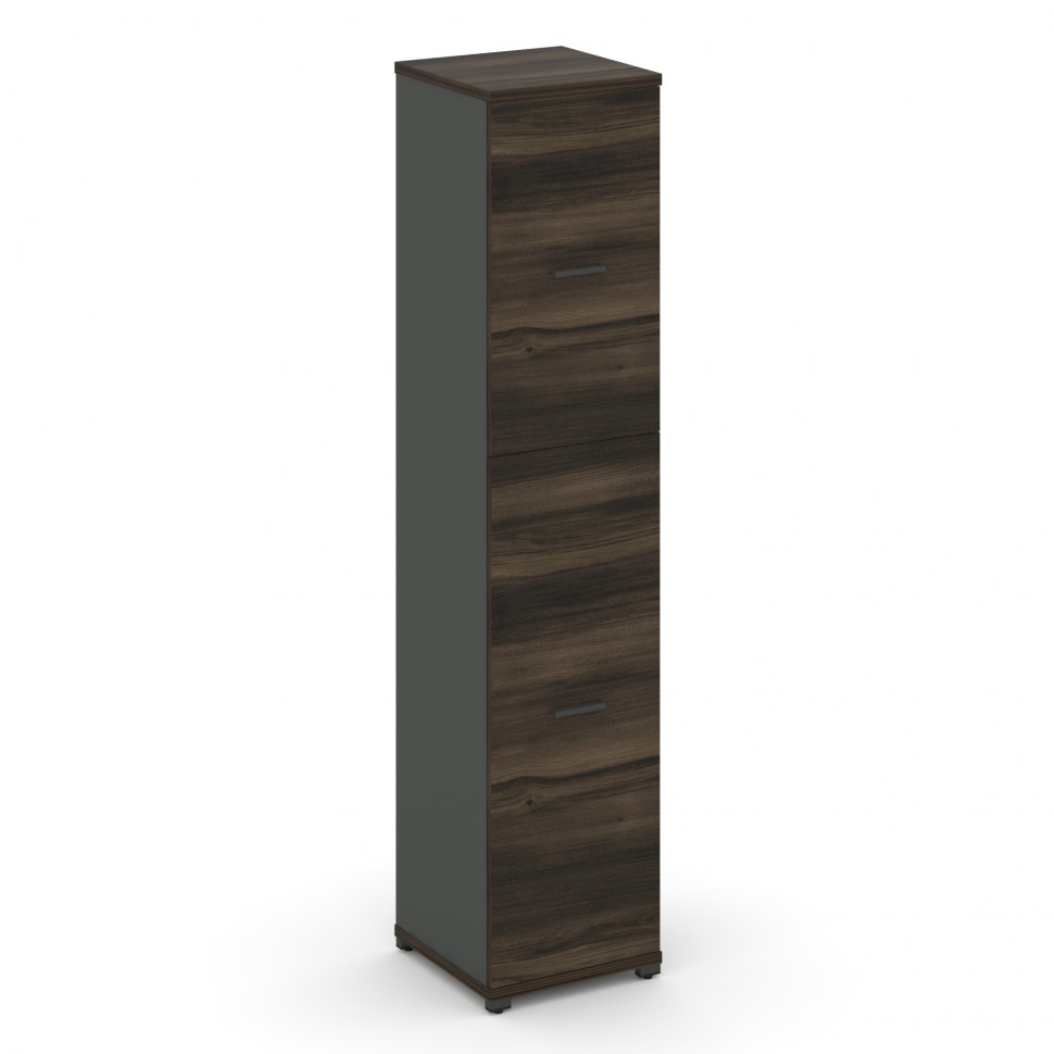 Concept Шкаф 1 узкая секция, 5 ниш CN.STU-515 A Дуб Мали/Антрацит/Металл Антрацит 420*420*1922