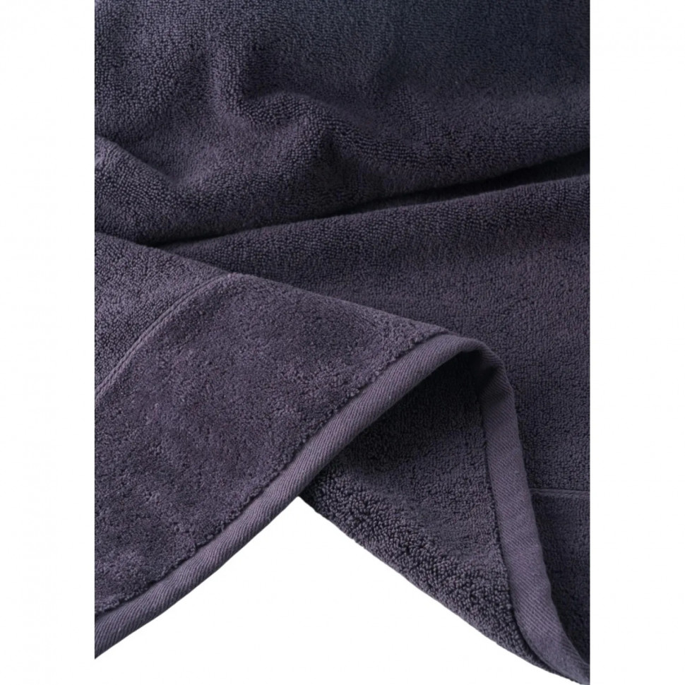 Набор полотенец махровых 2 шт (50x80, 70x130) HOME COLLECTION, темно-серый