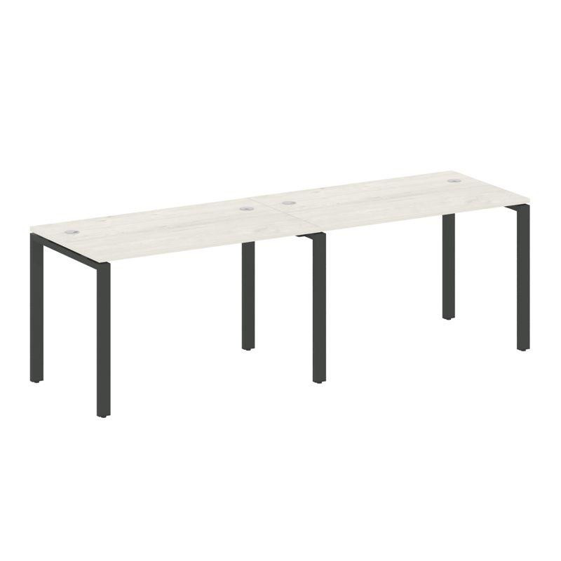 Metal System Рабочая станция на 2 места на П-образном м/к БП.СМ-2.2 Дуб Наварра/Металл Антрацит 2400 Metal System Рабочая станция на 2 места на П-образном м/к БП.СМ-2.2 Дуб Наварра/Металл Антрацит 2400