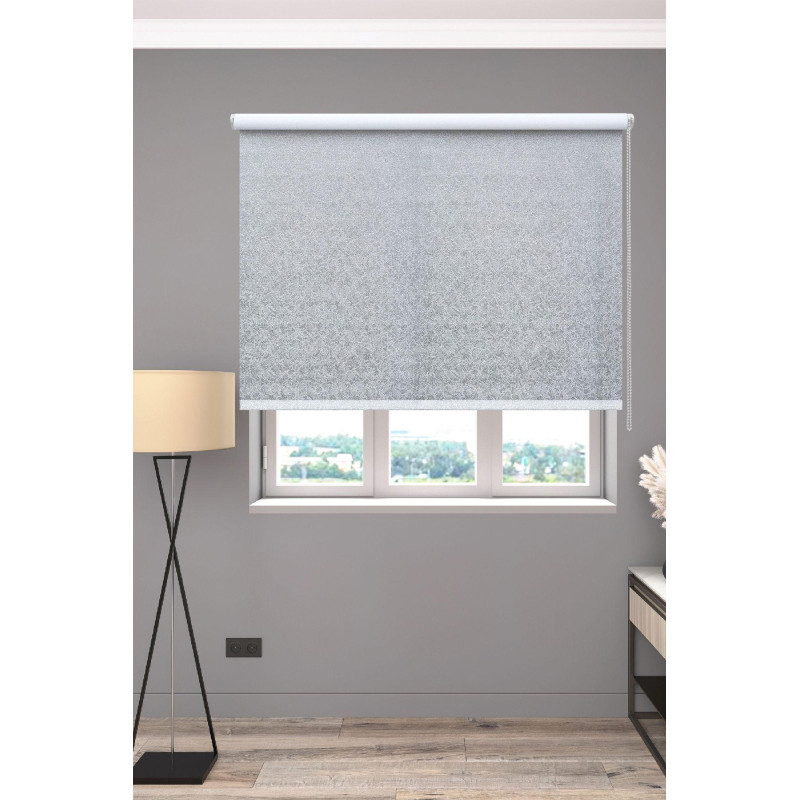 Рулонная штора ARX_Катальпа светло-серый 070x160 Мини