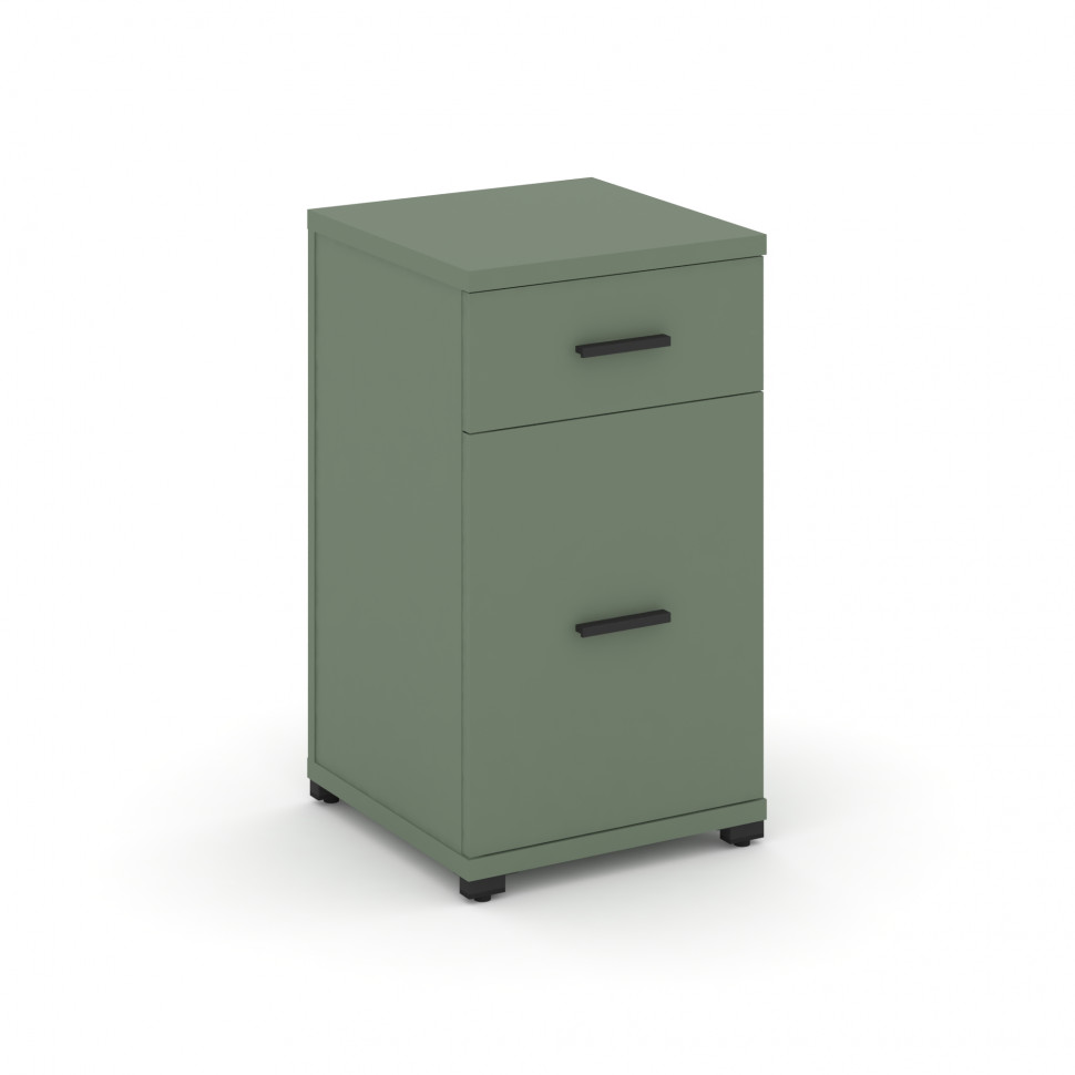 Concept Тумба опорная/приставная 1 ящ.+1 распаш. фасад CN.TUO-005 B Кобо/Металл Черный 420*420*750 Concept Тумба опорная/приставная 1 ящ.+1 распаш. фасад CN.TUO-005 B Кобо/Металл Черный 420*420*750