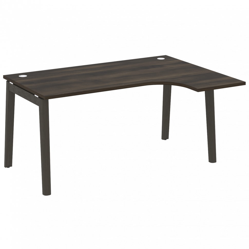 Onix Wood Стол эргономичный правый OW.SA-4 (R) Дуб Мали/Дуб Темный/Металл Антрацит 1580*1180*750 (80