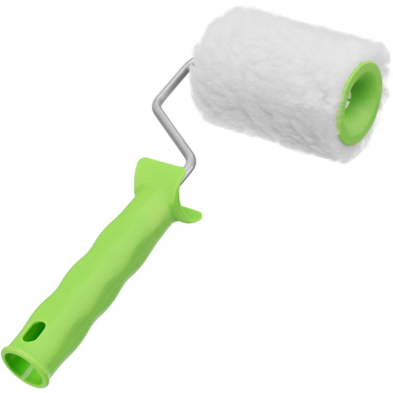 Валик 100 мм D=48 мм с ручкой 6 мм мех натур. Сибртех 80121