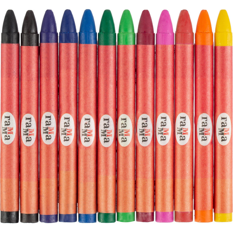 Мелки восковые Гамма Мультики круглые, 8x90 мм, 12 цветов,2131018_01_29