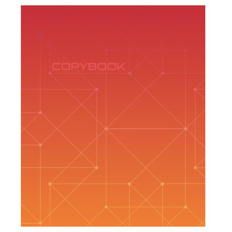 Тетрадь общая А5,48л,кл,скоб,блок-офсет-2 Attache Alpha фиол/красн вассорт