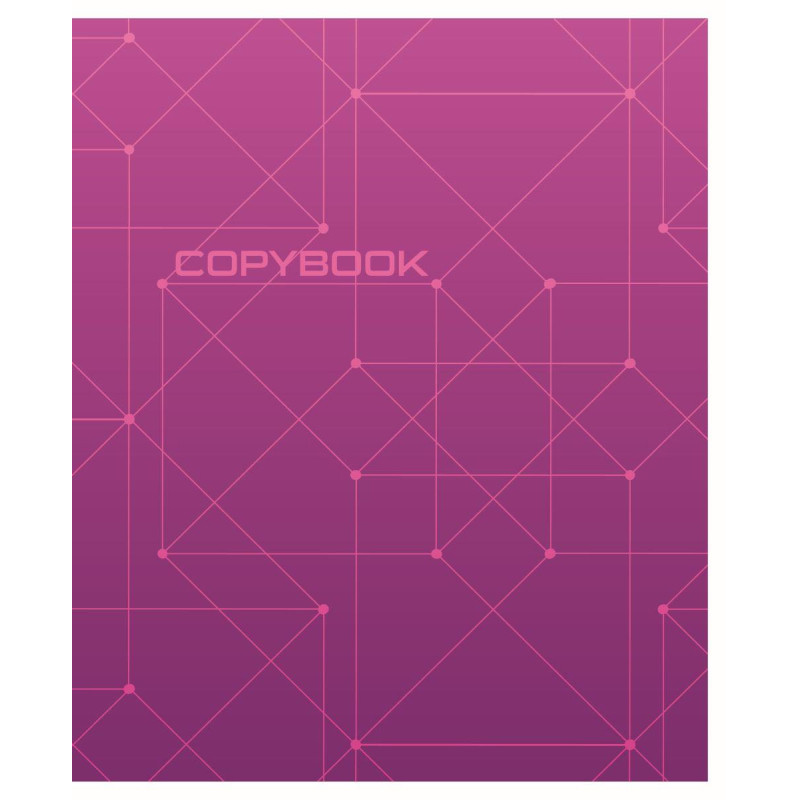 Тетрадь общая А5,48л,кл,скоб,блок-офсет-2 Attache Alpha фиол/красн вассорт