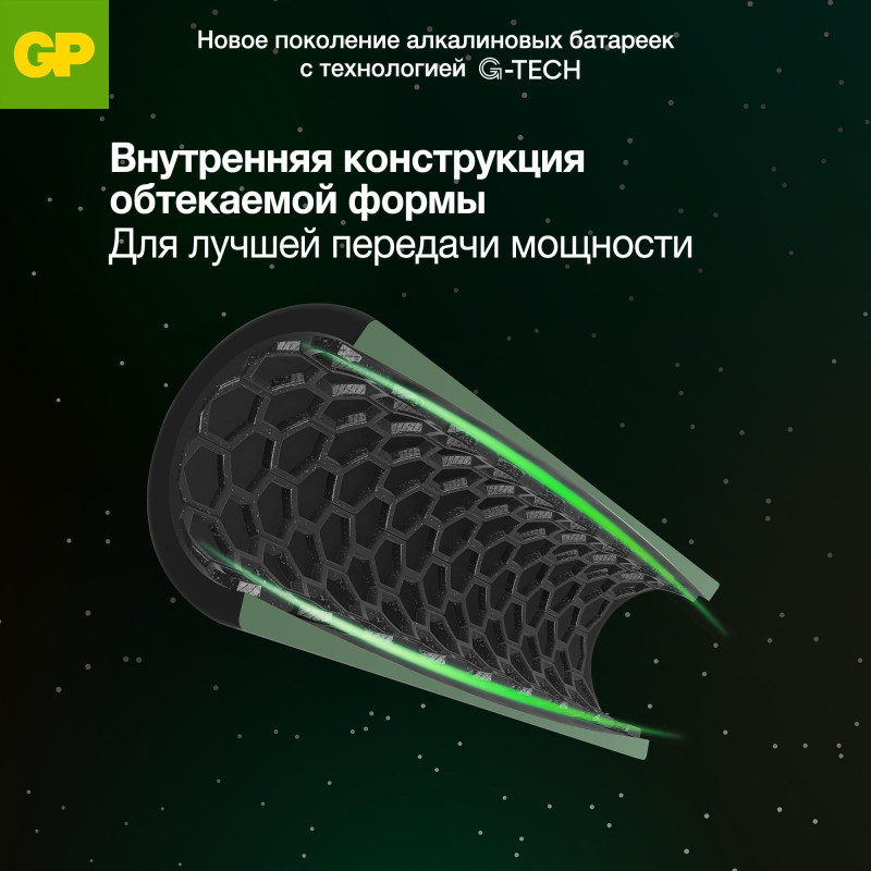 Батарейка GP Super 6LR61/Крона 9V/1604A 1604A-5CR1/1604AA21-5CRSBC1 бл/1