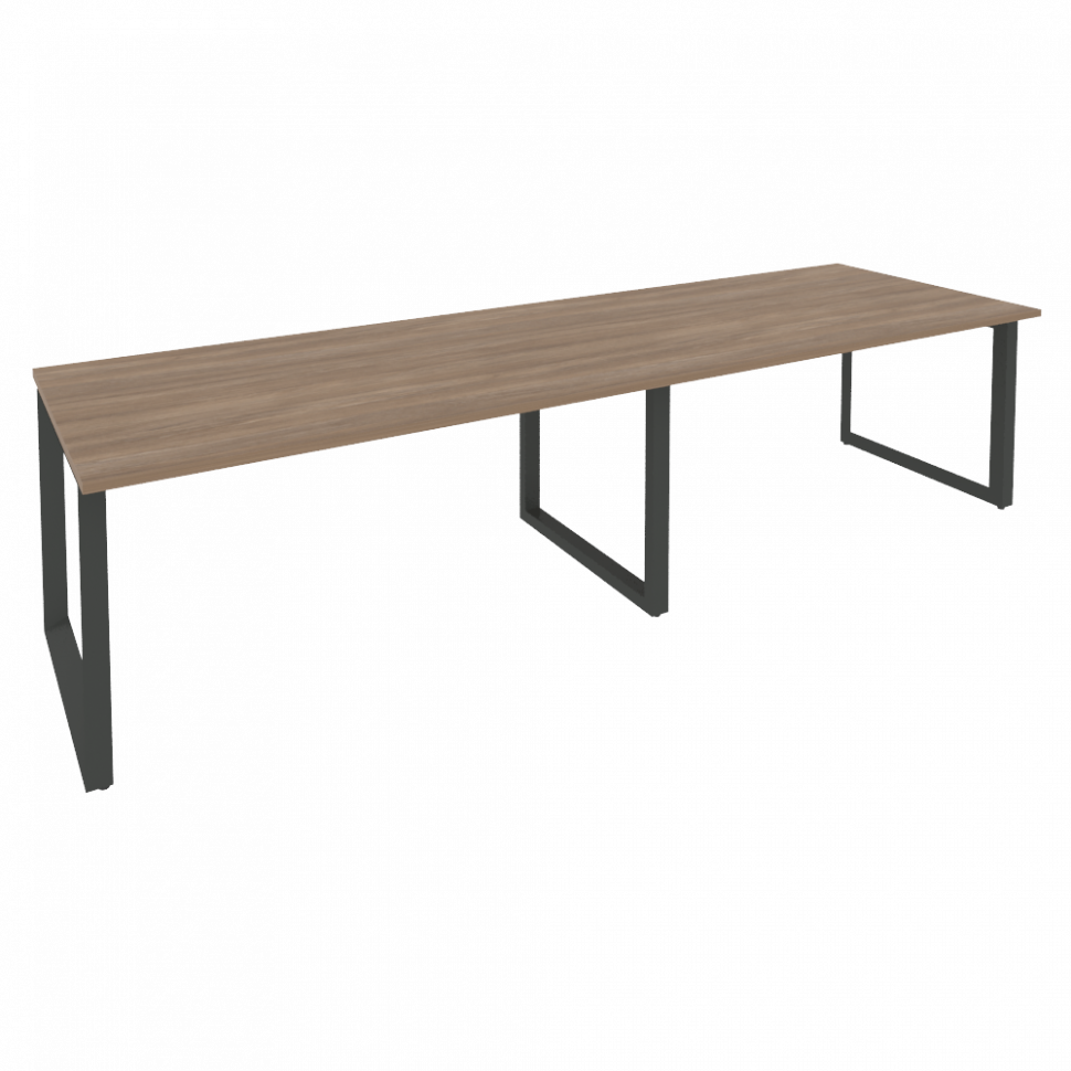 Onix Стол переговорный O.MO-PRG-2.4 Дуб Аризона/Металл Антрацит 3160*980*750