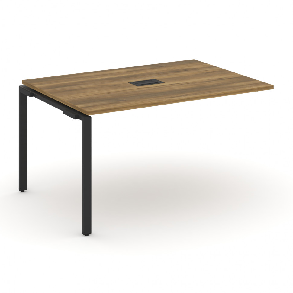 Concept Проходной наборный элемент переговорного стола CN.NPRG-013 Сандал Янтарный/Металл Черный 138