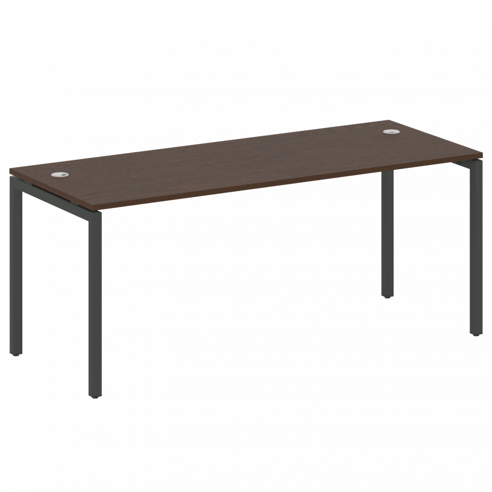Metal System Quattro Стол письменный на П-образном м/к 40БП.СП-5 Венге Цаво/Металл Антрацит 1800*720