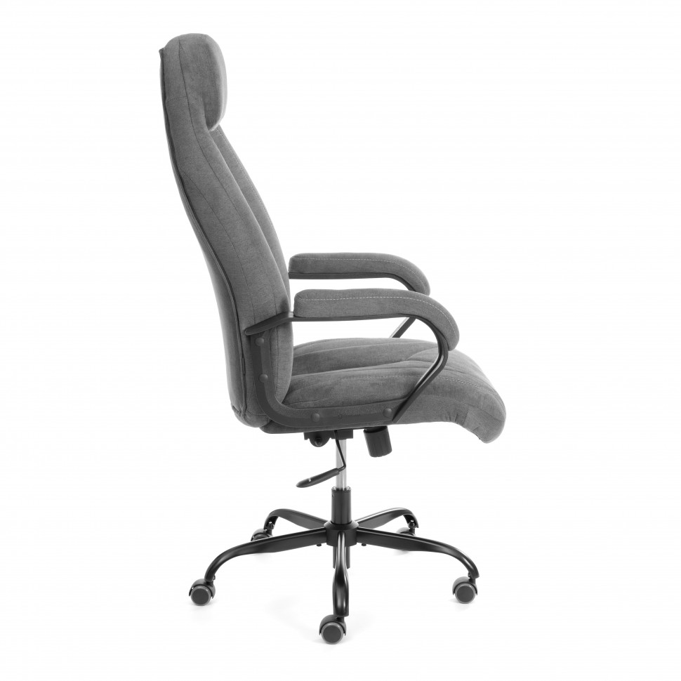 Кресло Boss metalBL (22) ткань, серый, KUB 05