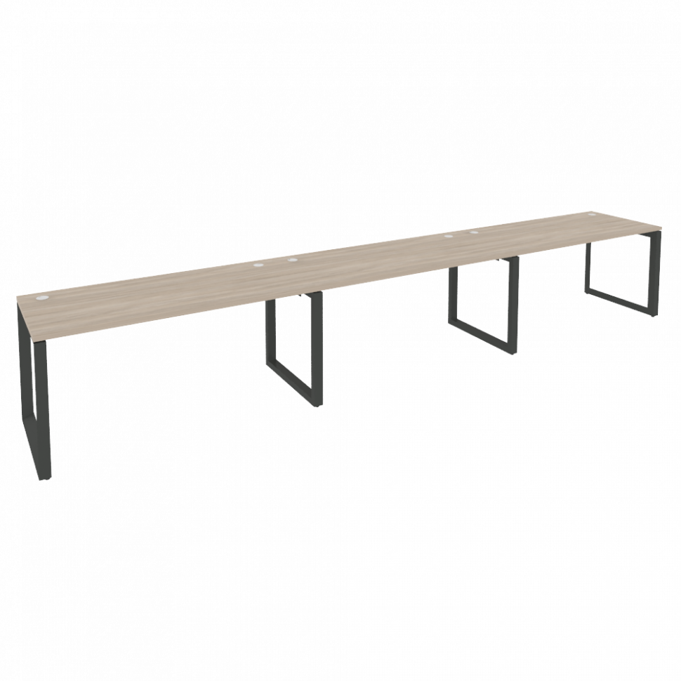 Onix Рабочая станция на О-образном м/к O.MO-RS-3.4.7 Дуб Аттик/Металл Антрацит 4740*720*750