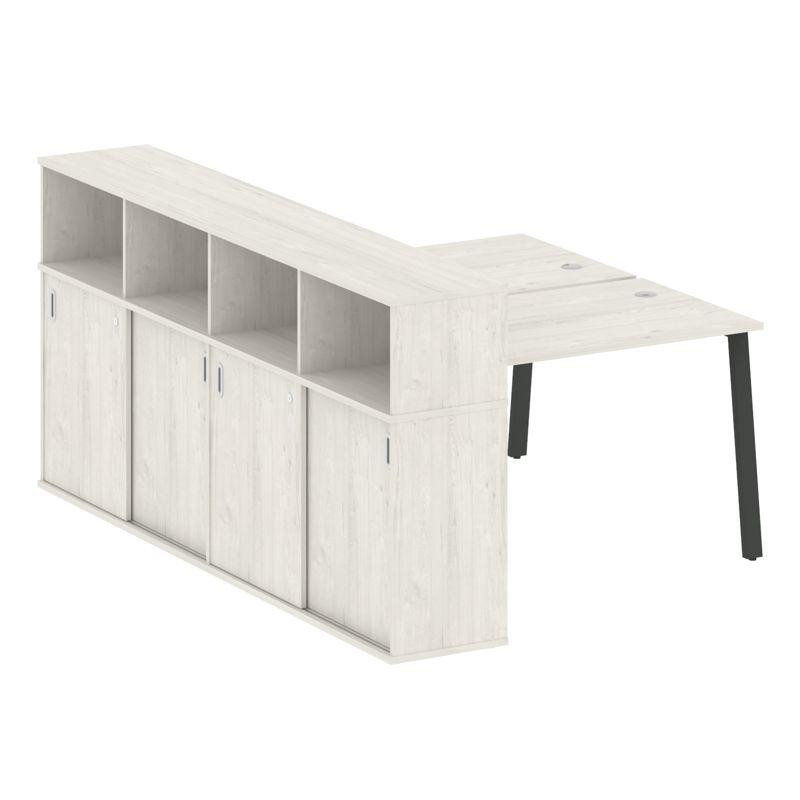 Metal System Рабочая станция с шкафом-купе на А-образном м/к БА.РС-СШК-4.2 Т Дуб Наварра/Металл Антр Metal System Рабочая станция с шкафом-купе на А-образном м/к БА.РС-СШК-4.2 Т Дуб Наварра/Металл Антр