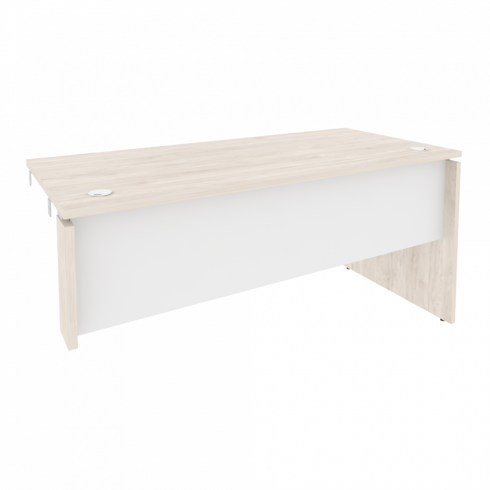 Onix Стол-приставка правый к опорным элементам O.SPR-4.7 (R) Денвер Светлый/Белый Бриллиант 1580*720