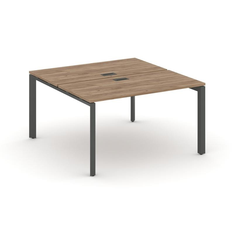 Style Project Рабочая станция двухсторонняя SN-59P.DRS-014 Дуб Табак/Металл Антрацит/Черный Заглушка