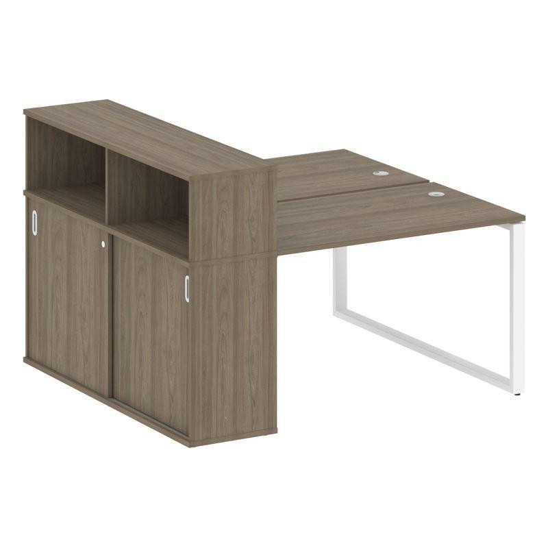 Metal System Рабочая станция с шкафом-купе на О-образном м/к БО.РС-СШК-2.2 Т Вяз Благородный/Металл Metal System Рабочая станция с шкафом-купе на О-образном м/к БО.РС-СШК-2.2 Т Вяз Благородный/Металл