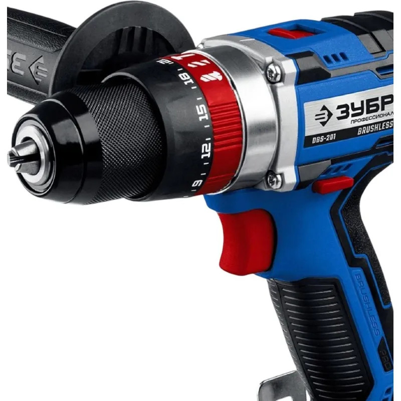 Дрель-шуруповерт аккум. бесщет. ударная ЗУБР DBS-201-42, 20 В, 2 АКБ (4Ач)