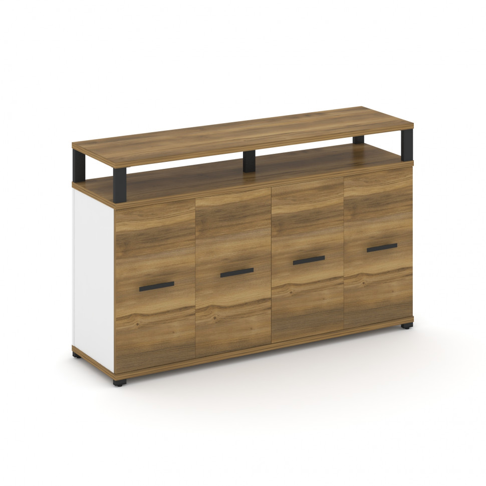 Concept Распаш. шкаф опорный/приставной с верх. горизонтом  CN.SOPR-006 B Сандал Янтарный/Белый Брил