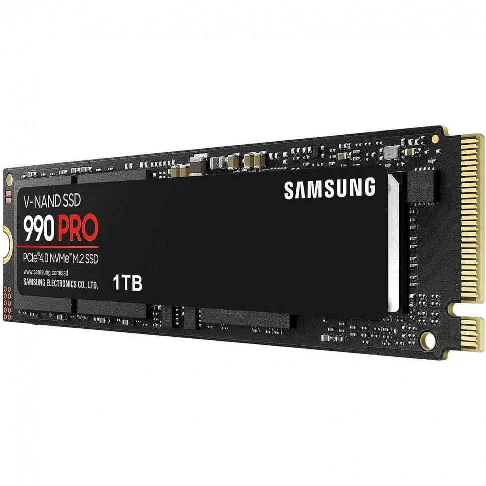 SSD накопитель Samsung 990 Pro 1Tb, M.2 2280, PCI-E 4.0 x4 (MZ-V9P1T0BW)