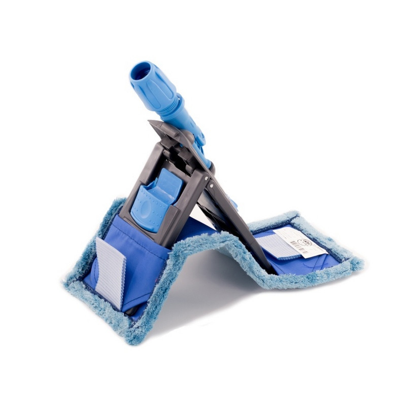 Держатель МОПа универс. пластик 40х11см т.серый/синий NPK195