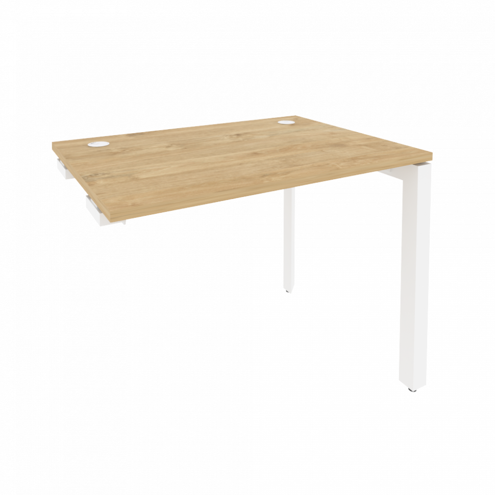 Onix Стол-приставка на П-образном м/к к опорным элементам O.MP-SPR-1.7 Тиквуд Светлый/Металл Белый 9
