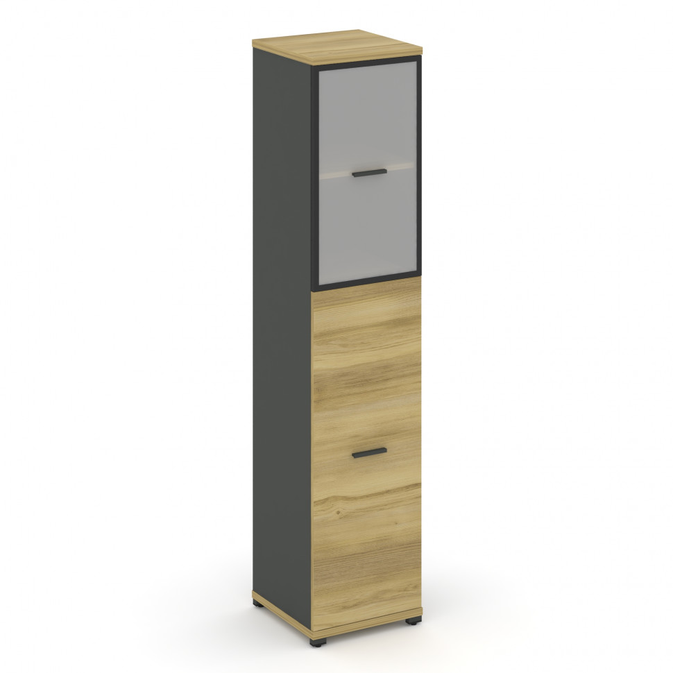 Concept Шкаф 1 узкая секция, 5 ниш CN.STU-515 RMB A Дуб Винченцо/Антрацит/Металл Антрацит/Сатин 420*