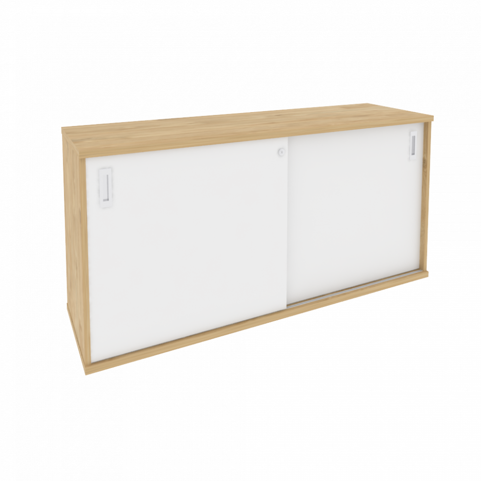 Onix Шкаф-купе приставной/опорный O.SHKO-3.7 T Тиквуд Светлый/Белый Бриллиант 1475*432*750