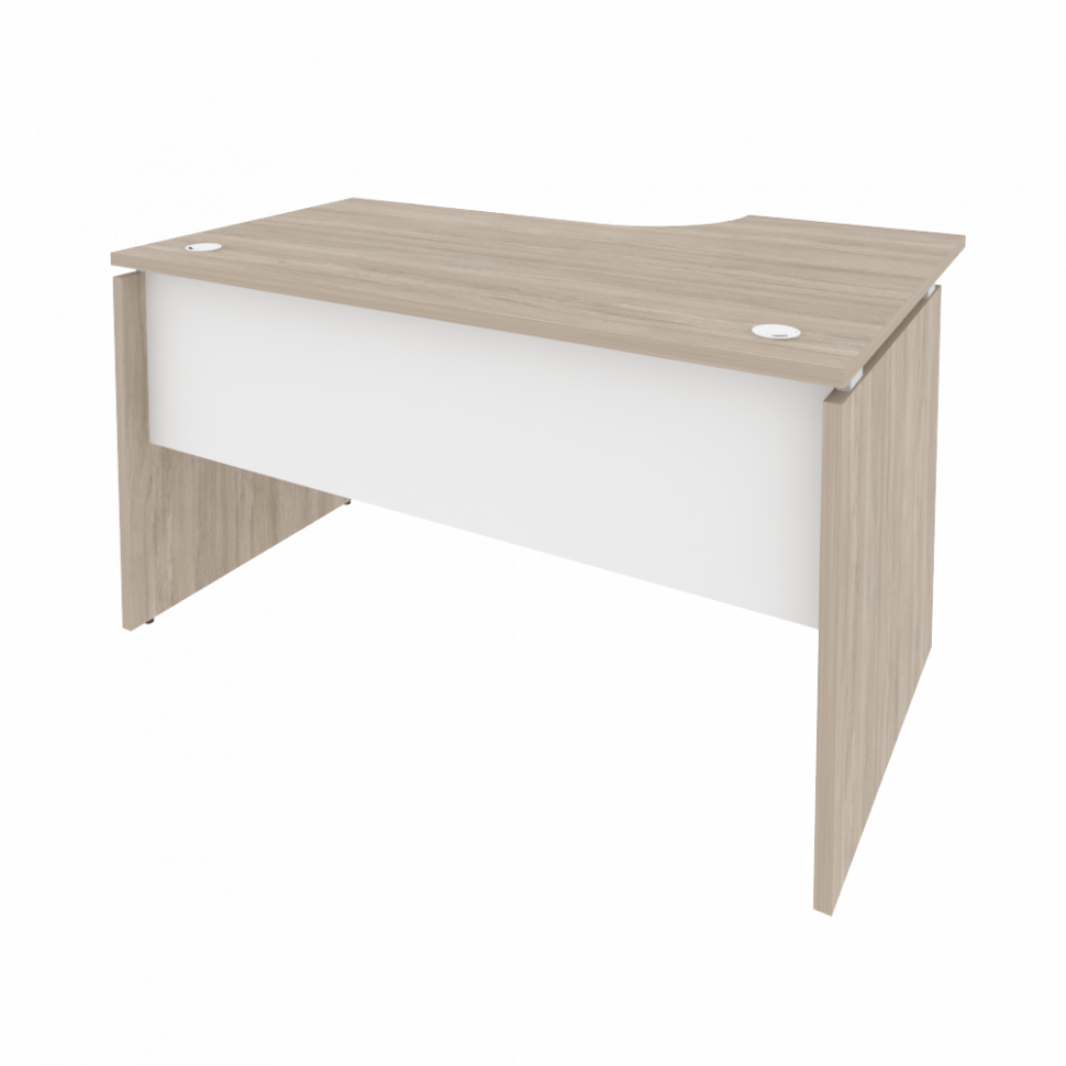 Onix Стол эргономичный левый O.SA-2 (L) Дуб Аттик/Белый Бриллиант 1380*980*750 (720/460)