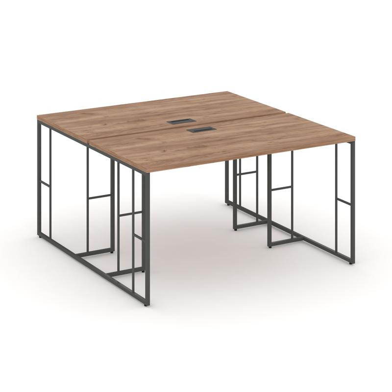 Rift Рабочая станция RF.DRS-015 Дуб Табак/Металл Антрацит 1780*1432*750