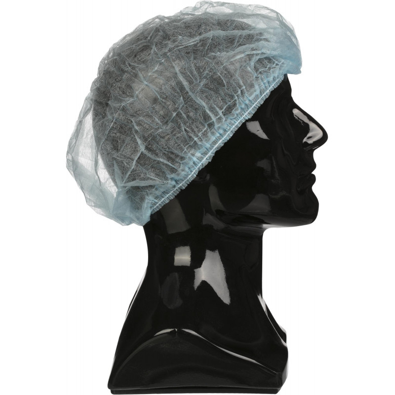 Шапочка -клип одноразовая Шарлотта голубая (100 шт/уп)