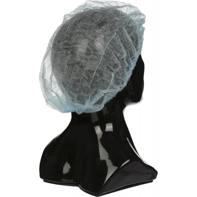 Шапочка -клип одноразовая Шарлотта голубая (100 шт/уп)