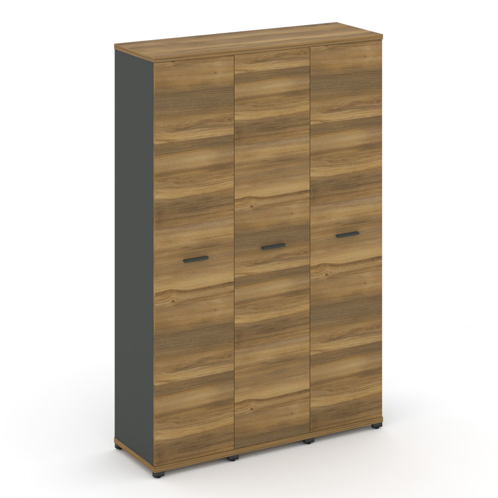 Concept Шкаф 3 узкие секции, 5 ниш CN.STU-538 A Сандал Янтарный/Антрацит/Металл Антрацит 1252*420*19